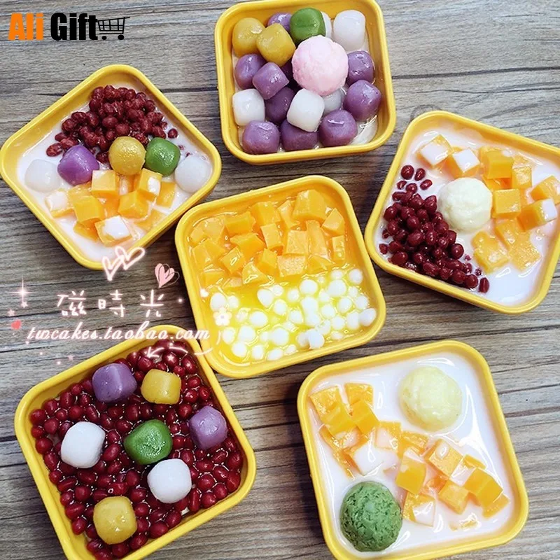 Креативный чайный десерт дурийское мороженое манго Красный Таро холодильник для