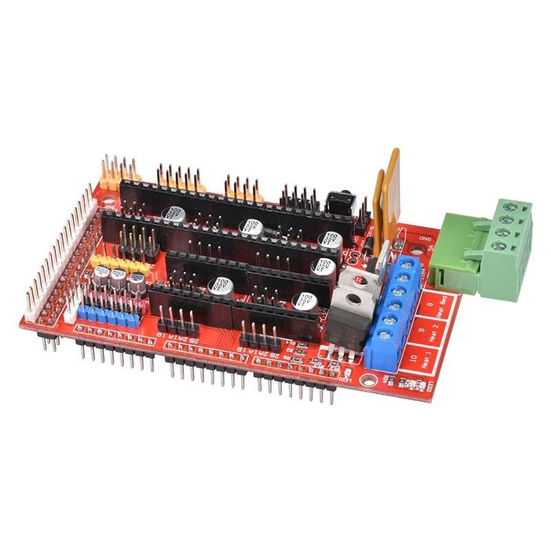 1 шт. панель управления для 3D-принтера Mega 2560 R3 + RAMPS 4 5 DRV8825 переносной привод