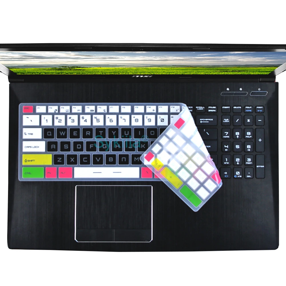Чехол для клавиатуры MSI Vector GP76 Leopard GP66 GP75 GP73 GP72 прозрачный силиконовый чехол