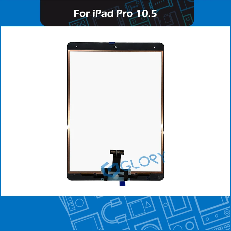 A1701 A1709 сенсорный экран для iPad Pro 10,5 Сенсорная панель дигитайзер внешнее стекло без кнопки