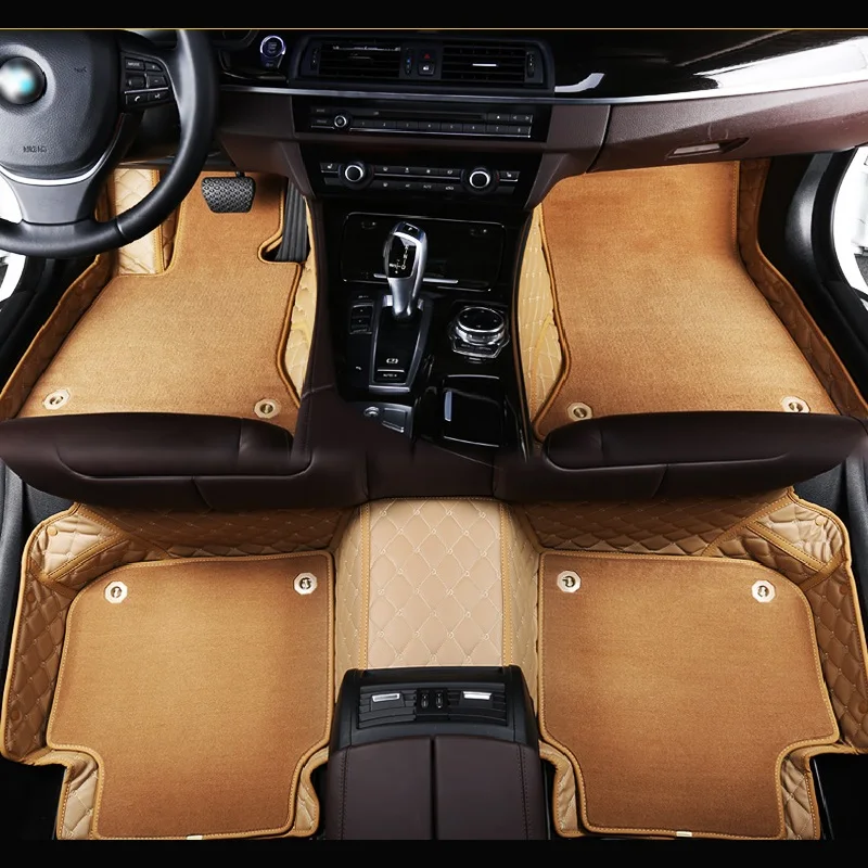 Полный комплект водонепроницаемых автомобильных ковриков Мягкие Передние и