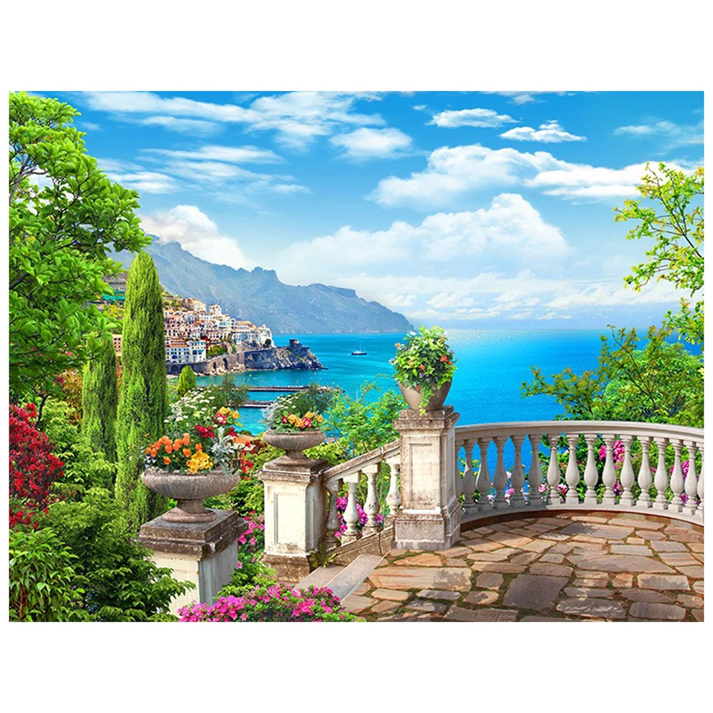 Алмазная мозаичная картина из страз 5d алмазная замок вышивка Настенная