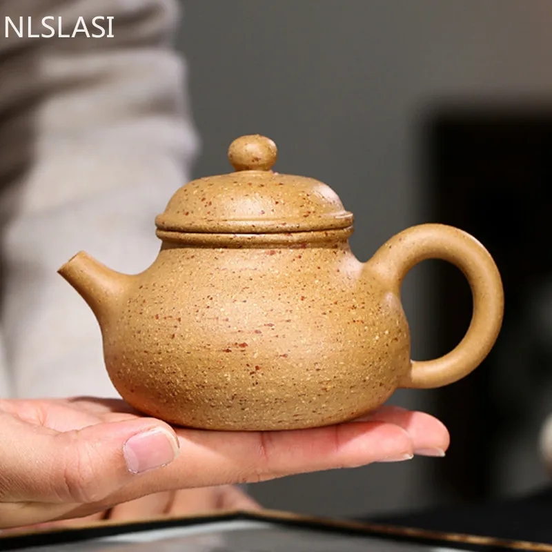 

Чайный горшок Boutique Yixing ручной работы из фиолетовой глины, чайный горшок из китайской сырой руды, красивый чайник, чайная посуда, чайная цере...