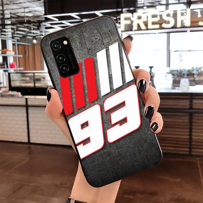 

NBDRUICAI Marquez Number 93 Shell Phone Case for Samsung S20 plus Ultra S6 S7 edge S8 S9 plus S10 5G lite 2020