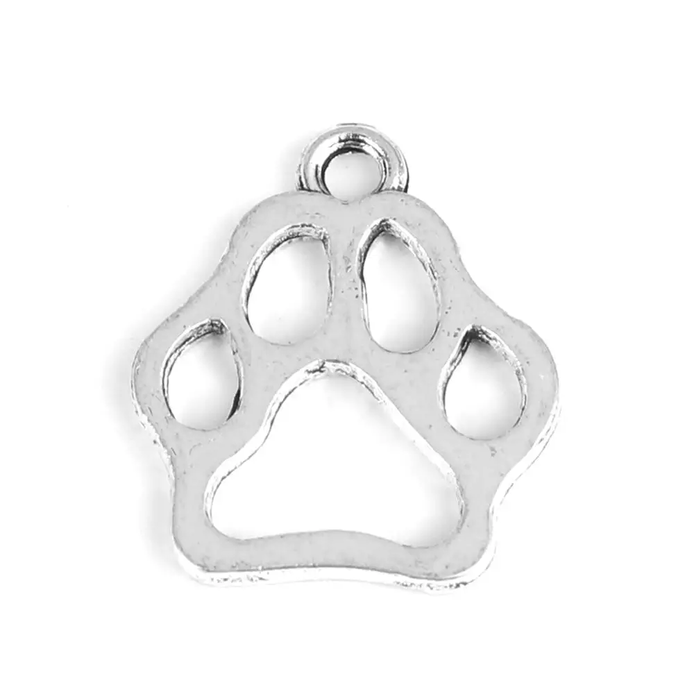 DoreenBeads модная Серия животных подвеска цинковый сплав Pet Memorial подвески отпечаток