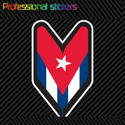 Cuban Driver Badge Sticker Die Cut Decal wakaba leaf soshinoya cuba Stickers for motos, cars, laptops, Phone