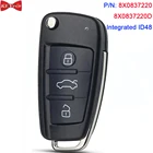 Пульт дистанционного управления для Audi A1 Q3 S1 8X08372208X0837220D, встроенный чип ID48 434 МГц ASK 8X0 837 220 8X0 837 220 D