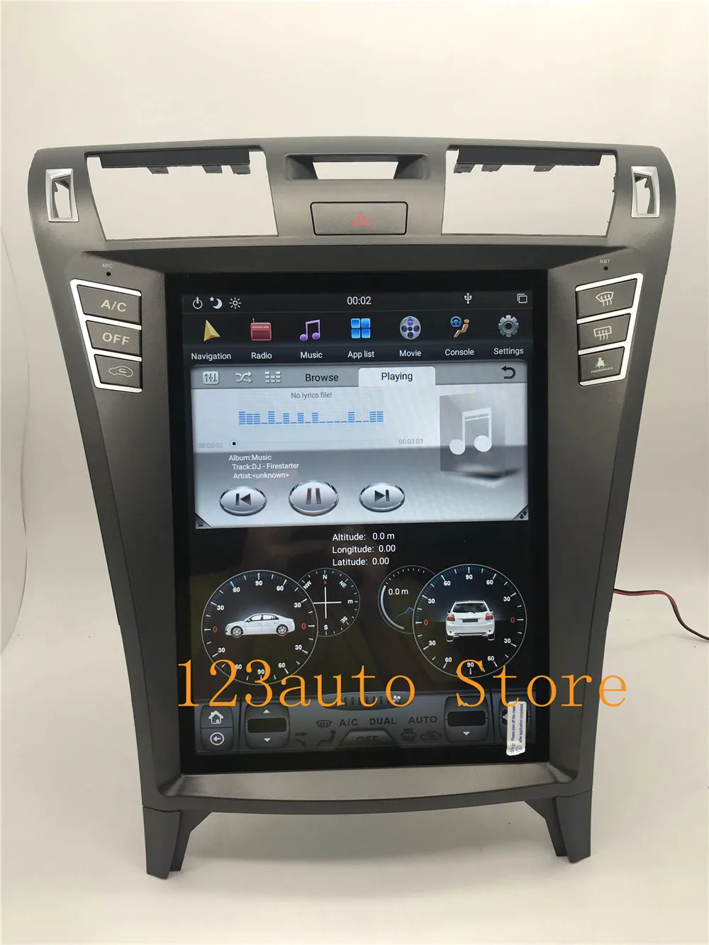 12,1 дюймов Вертикальный стиль Android 8,1 автомобильный DVD gps навигатор для lexus LS LS460 LS600 2006-2012 встроенный carplay HDMI AHD 7850IC ips
