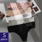 Трусики-стринги женские, дышащие, с надписью