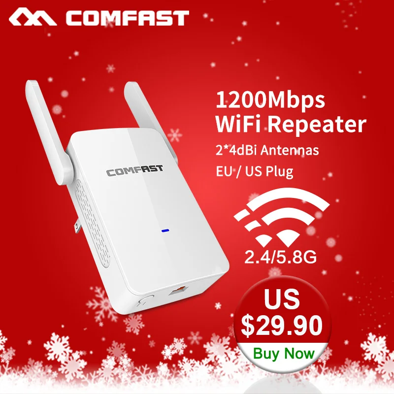 1200 Мбит/с Wi-Fi расширитель маршрутизатор/точка 5 8 ГГц беспроводной WiFi диапазон Wifi