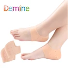 Силиконовые протекторы для пятки, Подошвенный Фасциит, носки для пятки, с прямыми гелевыми подушечками для женщин и мужчин, вставки для обуви, снятие боли в пятке, увлажнение