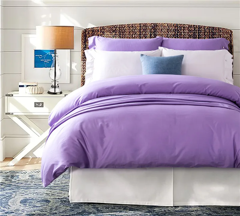 

Silver Purple Egyptian Cotton Bedding Set Queen King Double size Bed set Bedroom Duvet/Quilt cover Bed sheet set soft Bedlinens