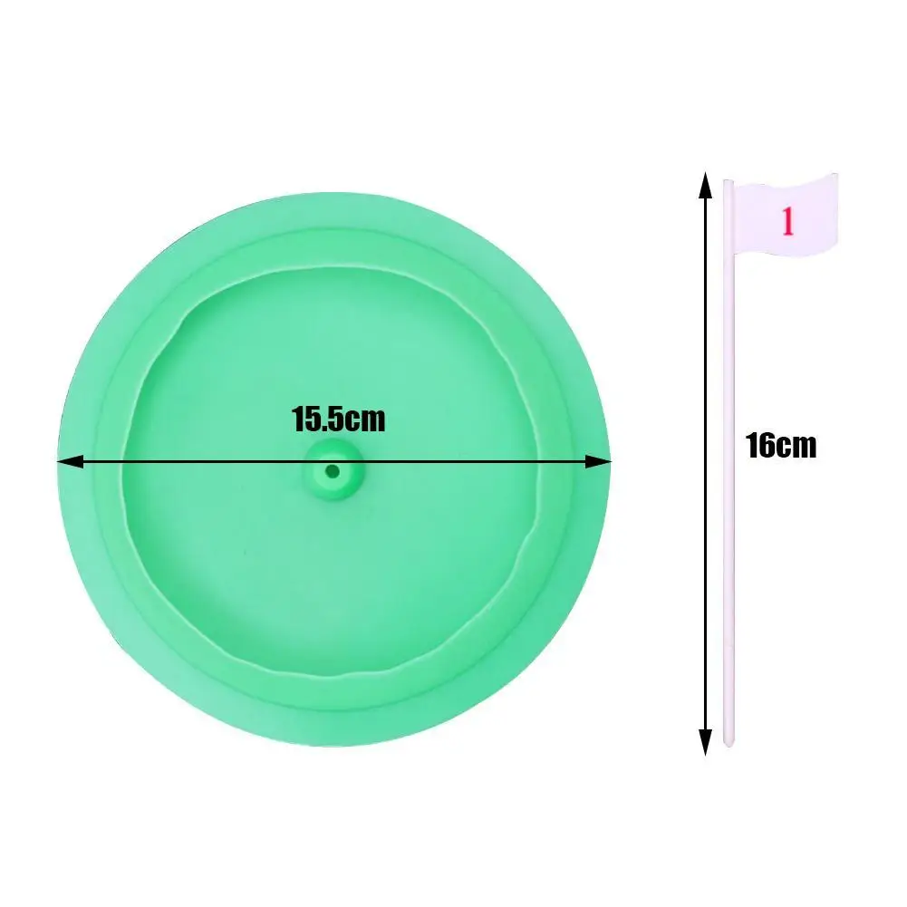 Зеленая подставка для гольфа в любом направлении мягкая резиновая тренировок на