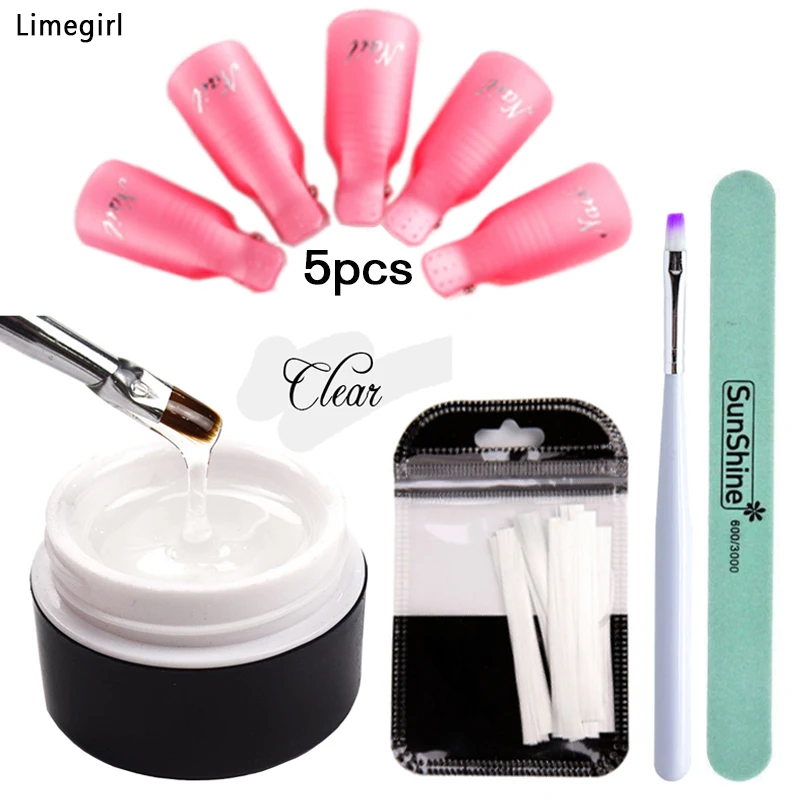Limegirl стекловолокно быстро строительный гель Fibernails акриловый наконечник УФ