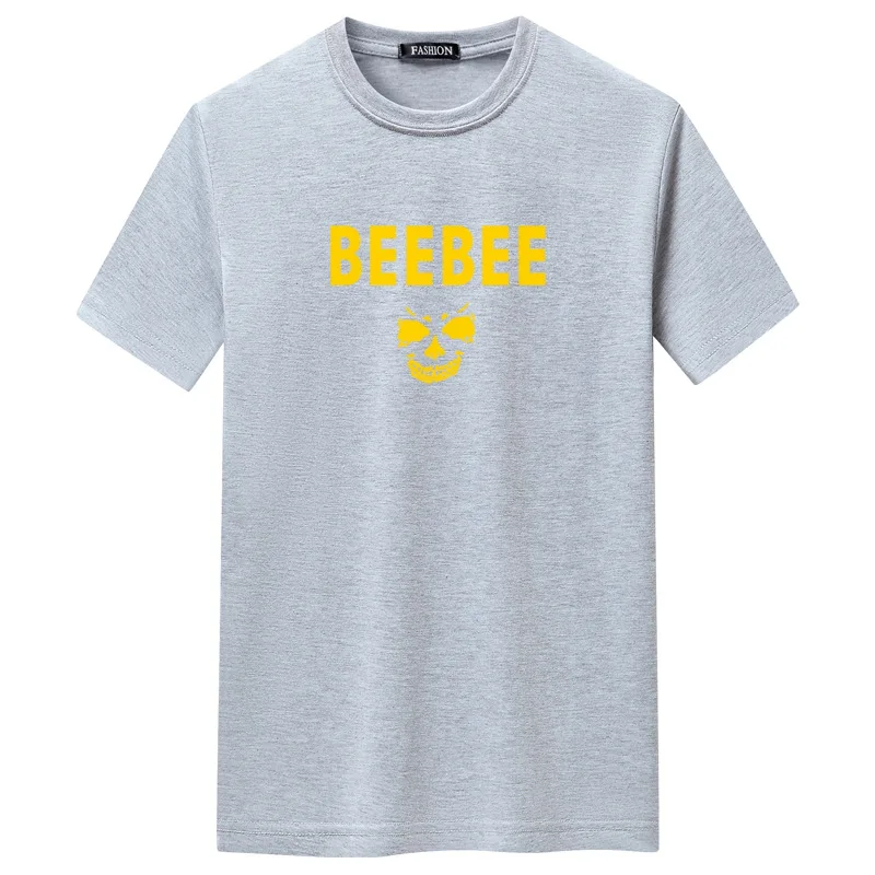 

2021 Summer New European & American Plus Size Loose Fat Short-sleeved T-shirt Casual Round Neck Simple Men Tops Free Shipping