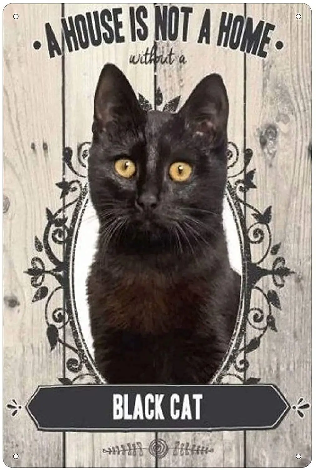 

Metal Tin Sign Funny Cat Vintage Retro Sign Poster Bar Style Novelty Wall Art 8x12 inch