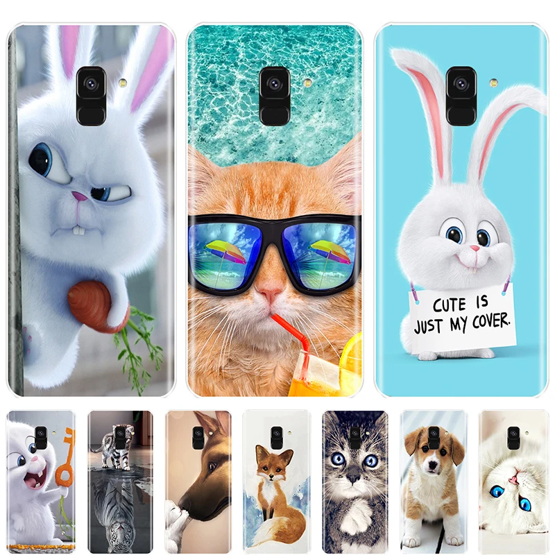 

Silicone Phone Case For Samsung Galaxy A6 A8 Plus 2018 A5 A7 Cute Animals Soft TPU Back Cover Samsung A3 A5 A7 2016 2017