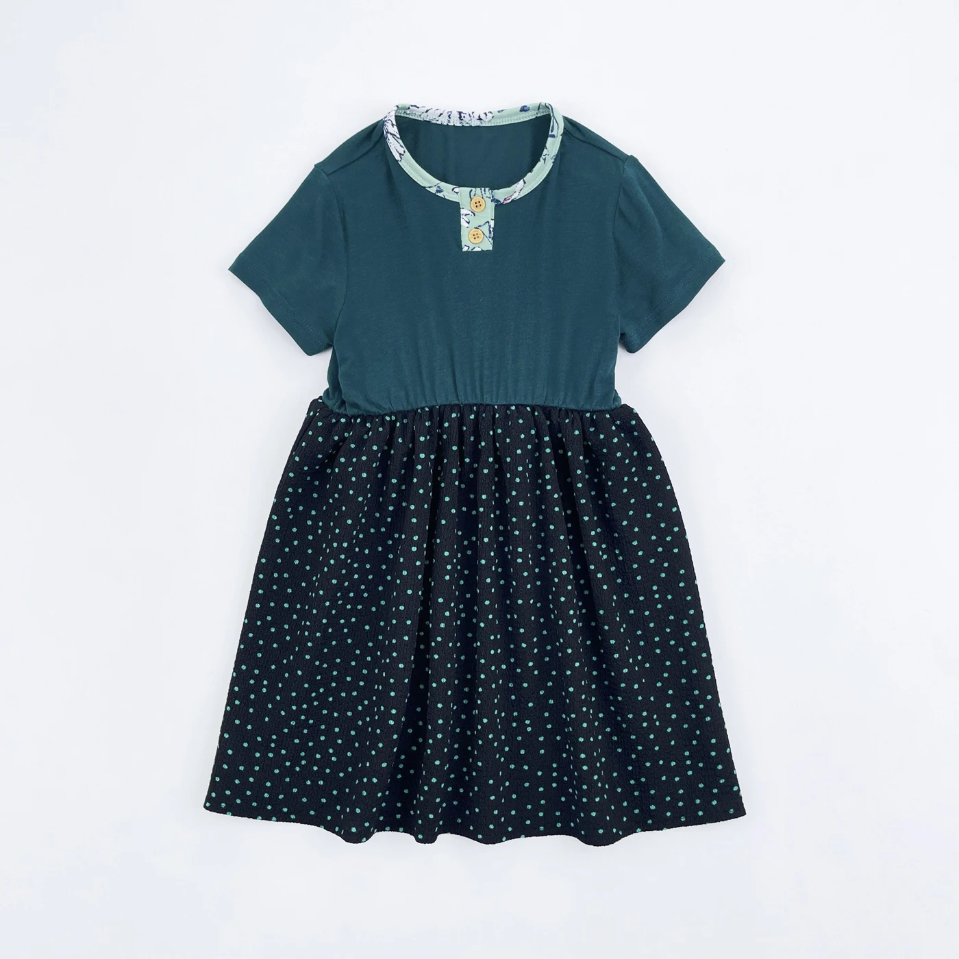 Joyccin Семейные одинаковые наряды в горошек с принтом Платья для мамы и дочки папа