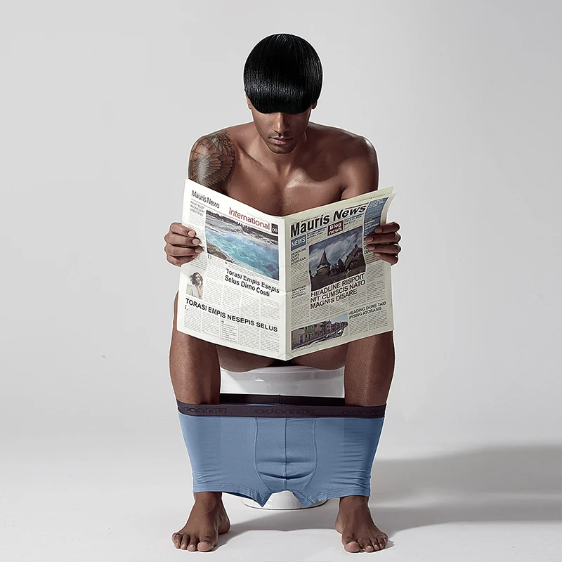 Сексуальные боксеры мужское нижнее белье мужские трусы для геев Однотонные Cuecas