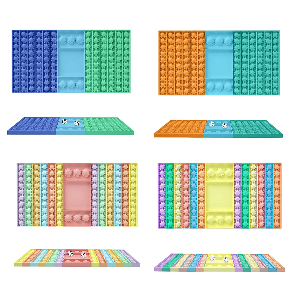 

Rainbow Bubble Pops Fidget Kids Toy Sensory Autisim Special Need Its Anti-stress Stress Relief Squishy Fidget Toy Random Color