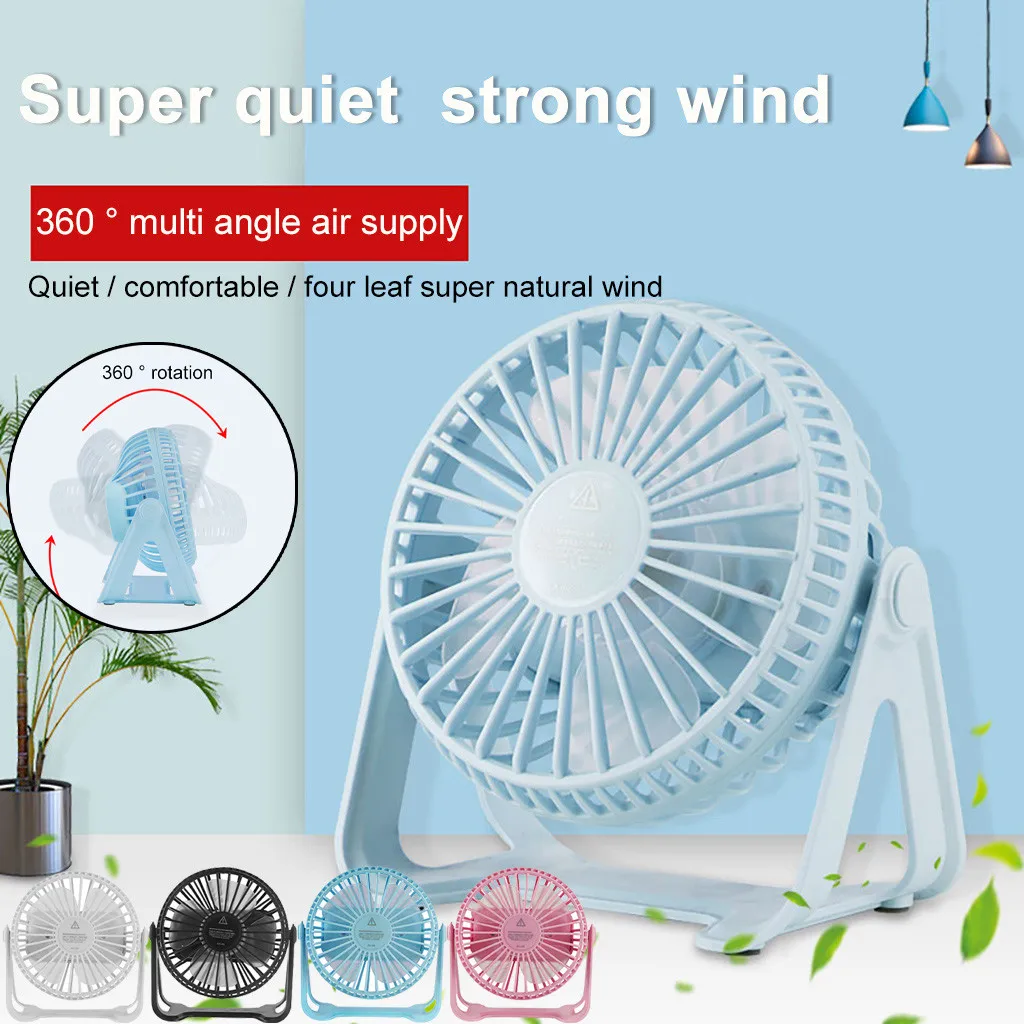 

Mini Desk Fan Small Super Quiet Personal Air Cooler USB Power Portable Table Fan For Office Outdoor Household