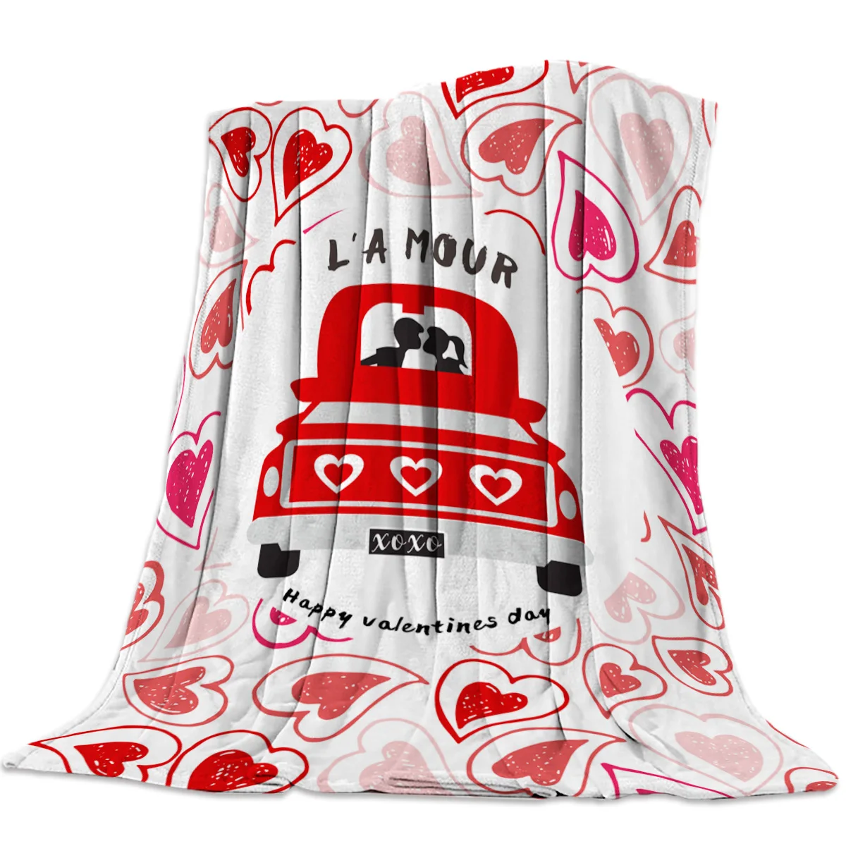 Черное покрывало для любителей грузовиков дивана и кровати теплое одеяло детей