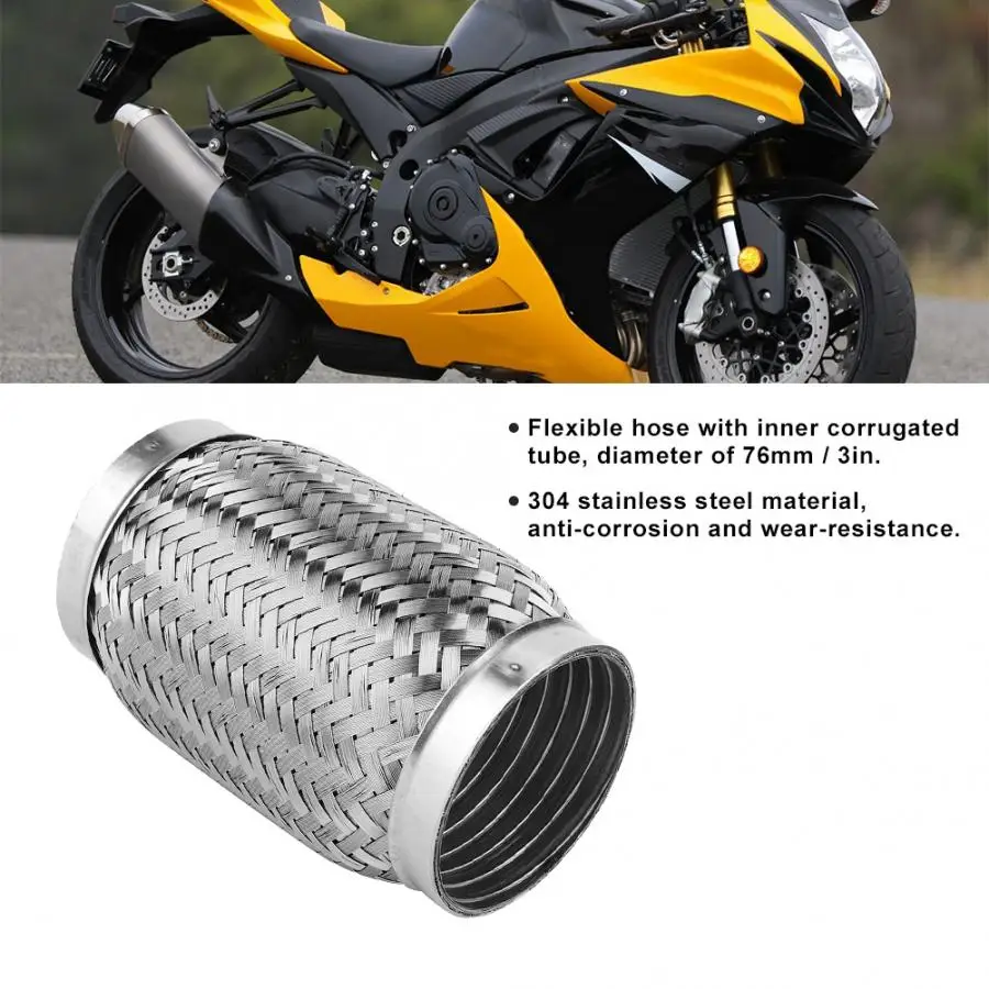 Гибкая труба из нержавеющей стали Flexi 3x6 дюймов выхлопная с внутренней