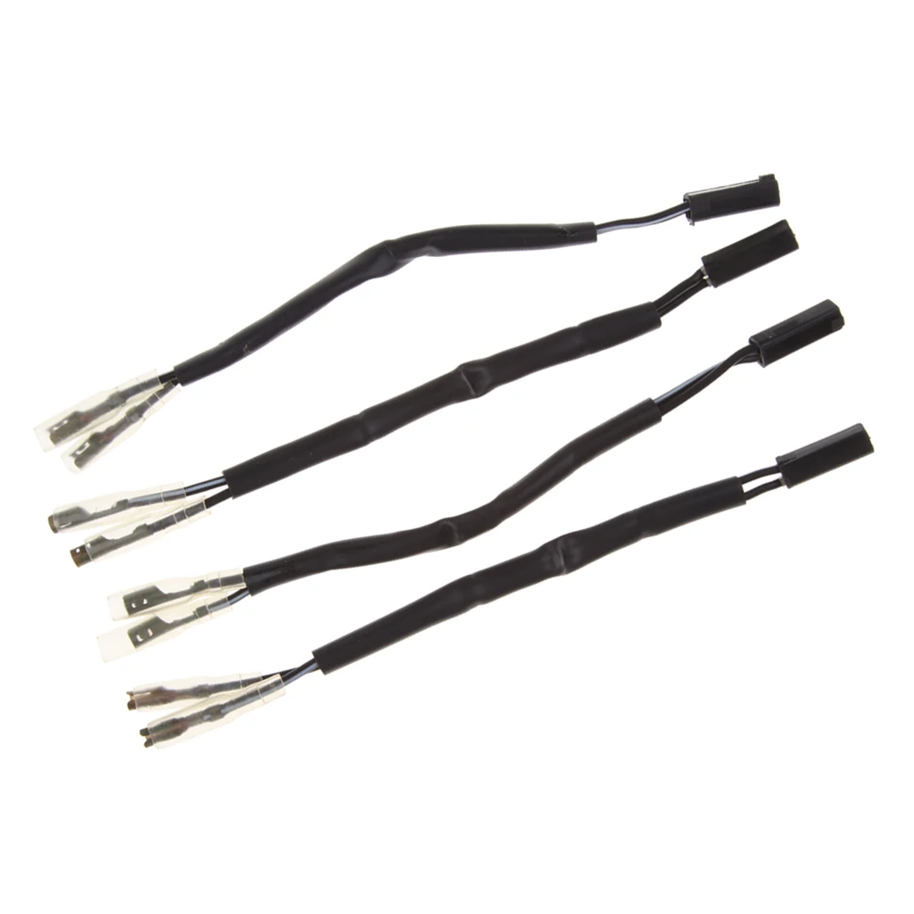

4 Pieces Turn Signal Cable Plug Turn Signal Indicator Adapter Cable Plug Universel For Motorcycle
