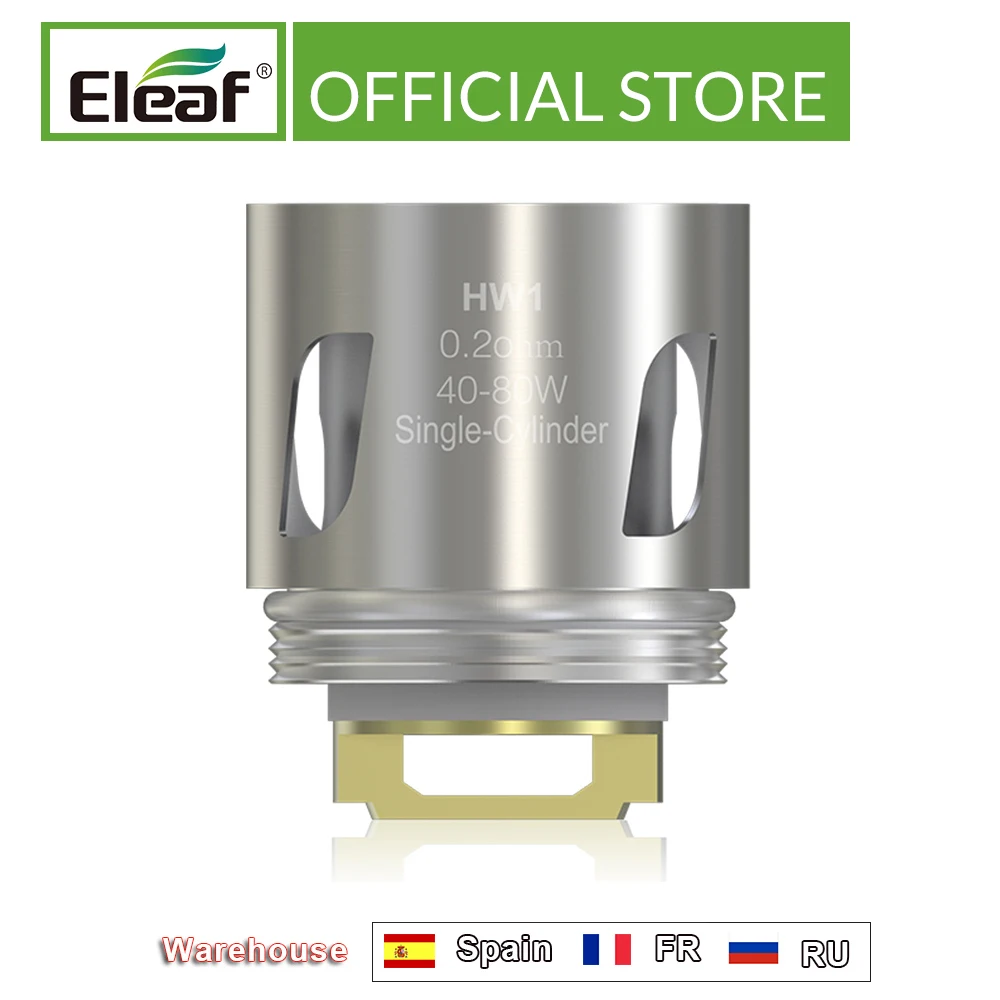 5/10/15 шт. оригинальная одноцилиндровая головка Eleaf HW1 0 2 Ом 40 80 Вт электронная