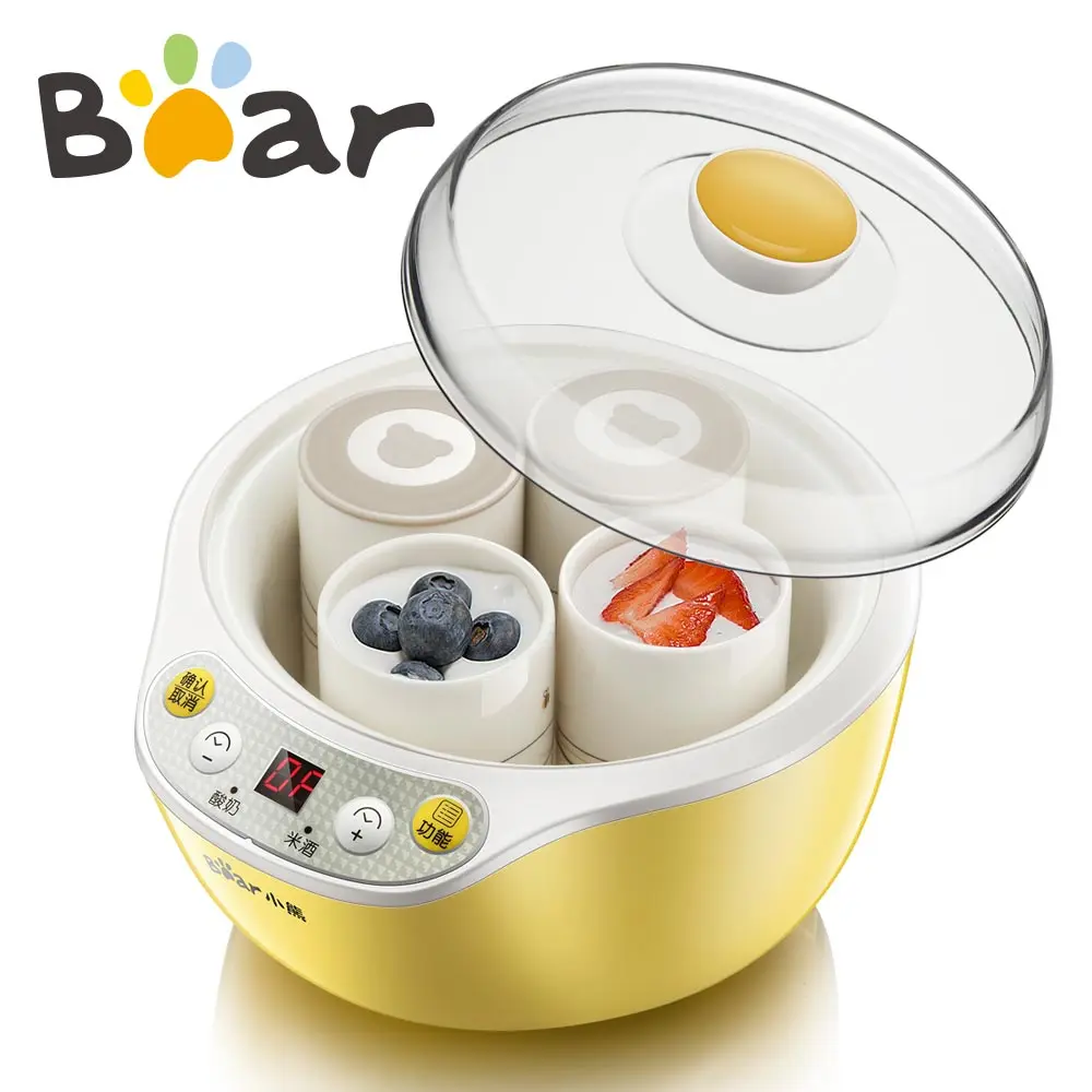 Медвежонок Электрический йогурт машина с чашками автоматический микрокомпьютер