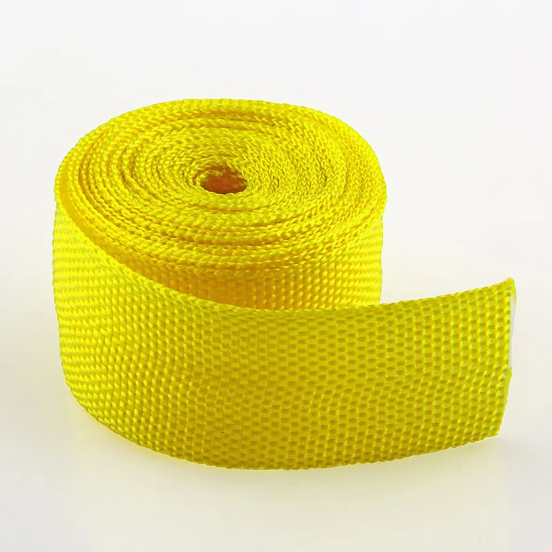 2 Yellow 20mm 100 ярдов/партия 20 мм 15 цветов полипропиленовый ленточный ремень для рюкзака поводок ошейник и поводки DIY ремесло - Цвет: 2 Yellow 20mm