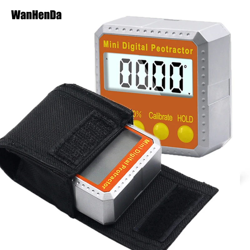 Новый цифровой транспортир инклинометр уровень коробка водонепроницаемый