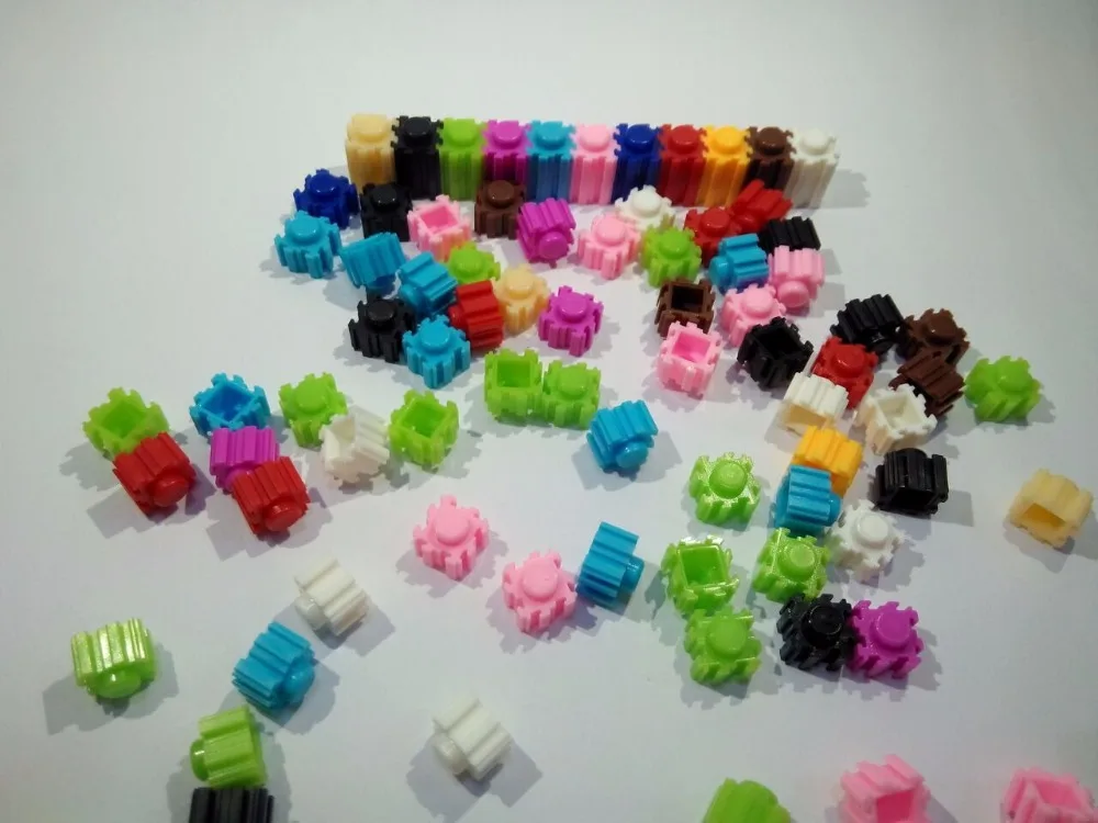 Пластиковые блоки для подключения объемная упаковка кирпичи творчества