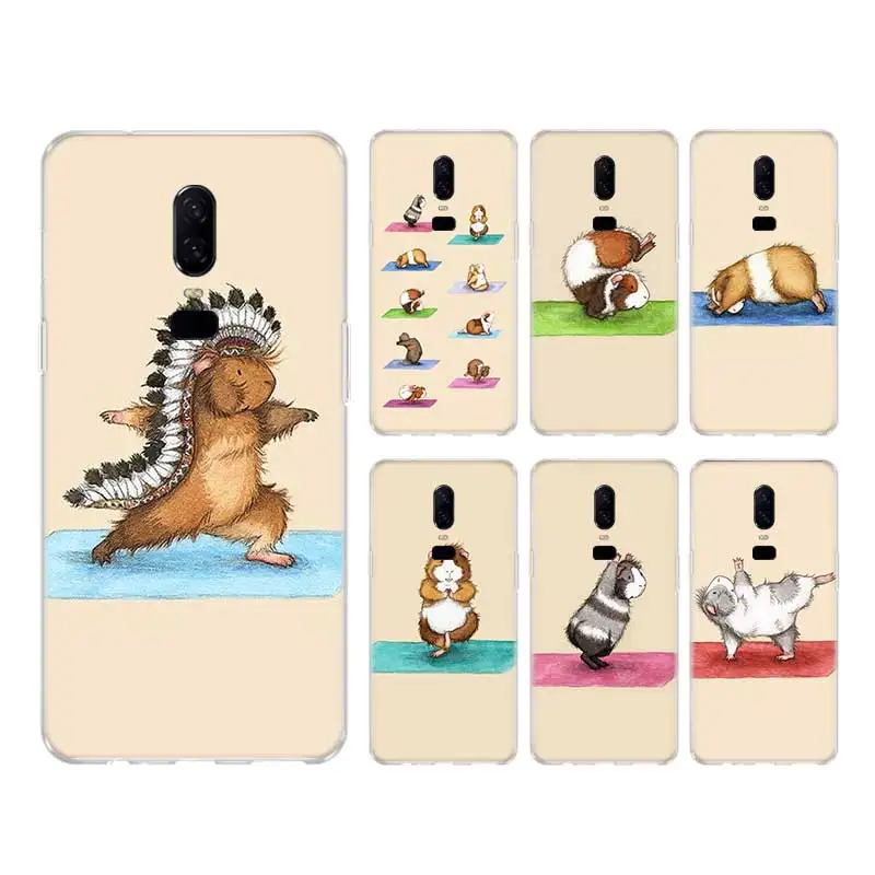 

Yoga Guinea Pigs Art Case For OnePlus 9 Pro 9R Nord Cover For OnePlus 1+ 8T 8 7T 7 Pro 6T 6 5T 5 3 3T Coque Shell