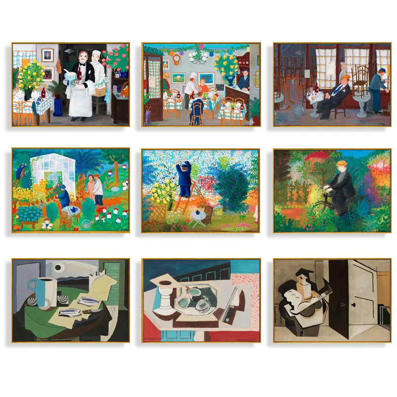 Картина на холсте для настенного искусства, винтажное украшение для дома, разноцветный абстрактный геометр, печать картин, скандинавский постер, Современная гостиная