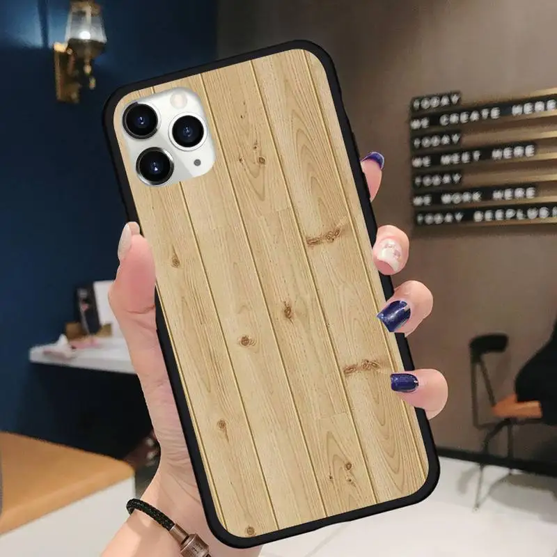 

wood time simple art Phone Case for iPhone 11 12 pro XS MAX 8 7 6 6S Plus X 5S SE 2020 XR Soft silicone