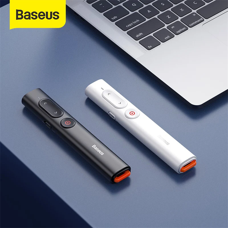 

Baseus Wireless Presenter PPT Page Turner USB Pointer with Remote Control Infrared Presenter Pen For Projector Powerpoint Slide