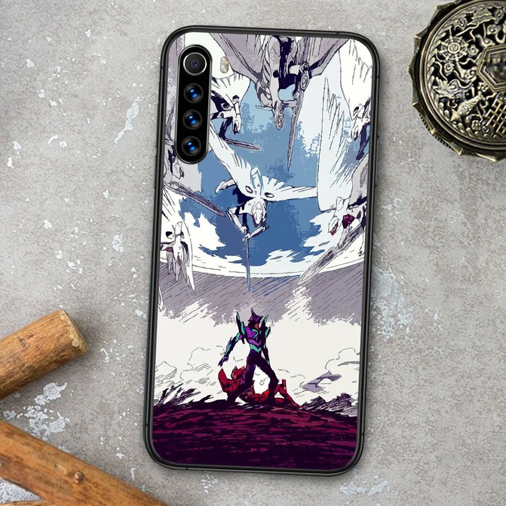 

EVANGELION Japan EVA Phone Case For Xiaomi Redmi Note 7 8 8T 9 9S 4X 7 7A 9A K30 Pro Ultra black Etui Luxury Cell Silicone Prime