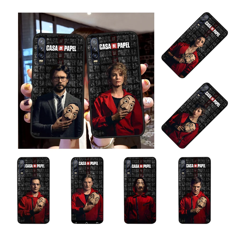 

PENGHUWAN Money Heist House Paper Soft Silicone Black Phone Case for Huawei Honor 20 10 9 8 8x 8c 9x 7c 7a Lite view