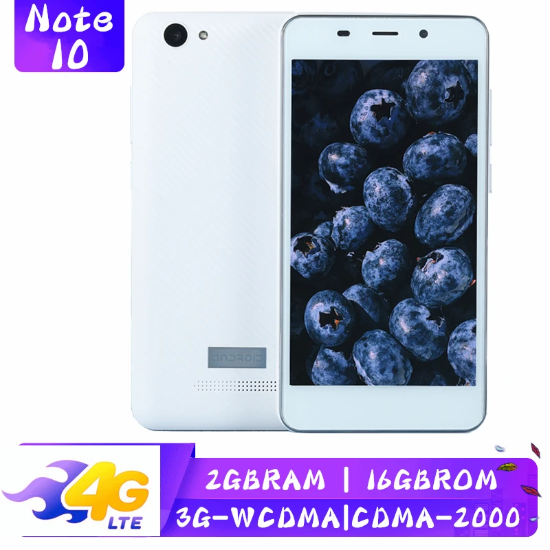 Смартфоны Note 10 Android 6 0 4G lte четырехъядерный MTK 2G RAM 16G ROM мобильные телефоны 5 Мп