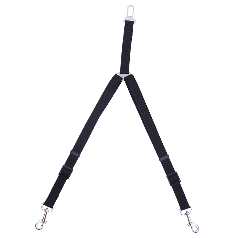 Ремень безопасности для двух собак автомобильный ремень животных регулируемый