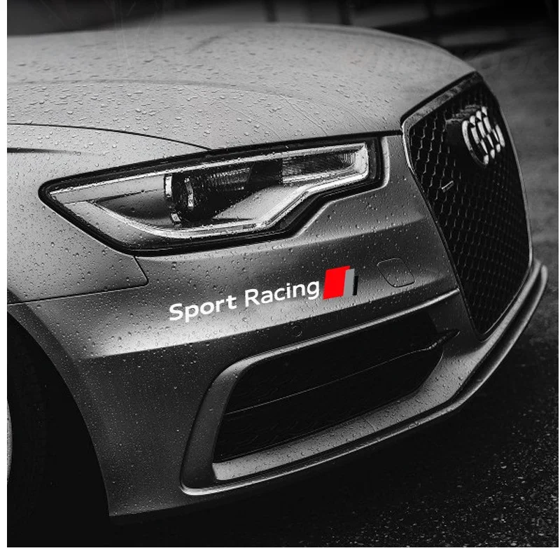 2 шт. наклейки на передний бампер для Audi A1 A3 A4 A5 A6 A7 A8 Q2 Q3 Q5 Q7 TT|Наклейки автомобиль| |