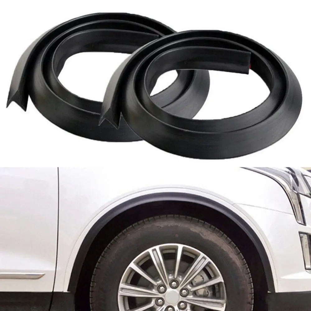 

45% Hot Sales!!! 2Pcs 2cmx1.5m Universal Car Wheel Tire Eyebrow Fender Strip Protector Mudguard