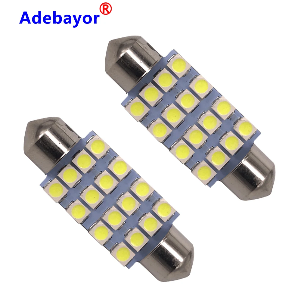 400 шт. гирлянда светодиодный 41 мм 3528 1210 SMD 16 Светодиодный белый светильник