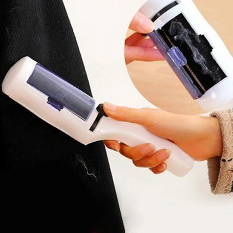 

Electrostatic Static Clothing Dust Brush Pets Hair Remover Brush Suction Sweeper Home Office Travel Cleaner