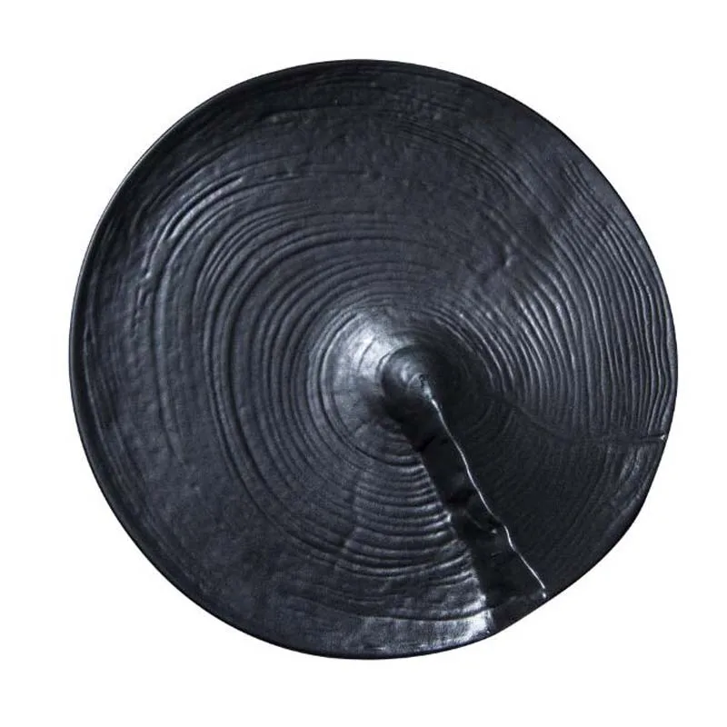 Керамическая тарелка для посуды ассиметричный фарфоровый креативный кухонный