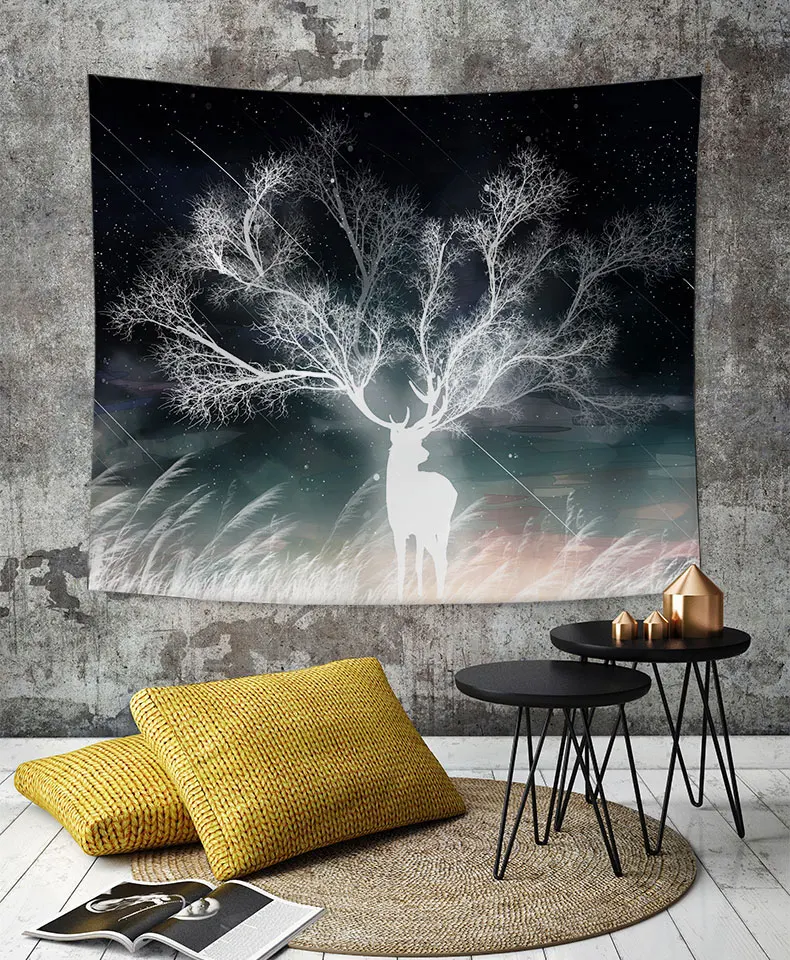 

Occult Wedding Decoration Aesthetic Room Decor Vintage Bedroom Luxury Tapestry Black Artist Tapisserie Mural Household Eg50gt
