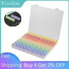 Пластиковый контейнер с 56 ячейками, контейнер, держатель для винтов, чехол, практичное отделение, чехол для украшений, контейнер для хранения бусин