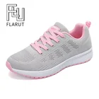 Спортивная обувь FLARUT для женщин, теннисная обувь на шнуровке, Модные дышащие сетчатые кроссовки на плоской подошве, повседневная женская обувь