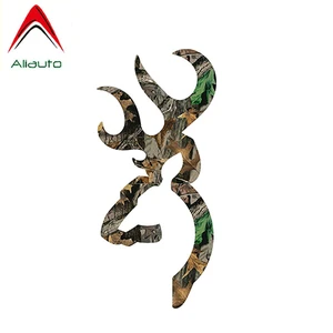 Автомобильная наклейка Aliauto Browning в стиле камуфляж Бак Камуфляж Охота Виниловая наклейка для Passat Golf 7 Kia Honda Volkswagen,12 см * 5,5 см